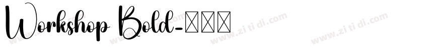 Workshop Bold字体转换